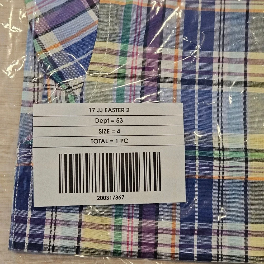 Spring Outfits Boys Size 4 Lot of 5 Button Down Shirts Plaid NEW Pants‎ Shorts